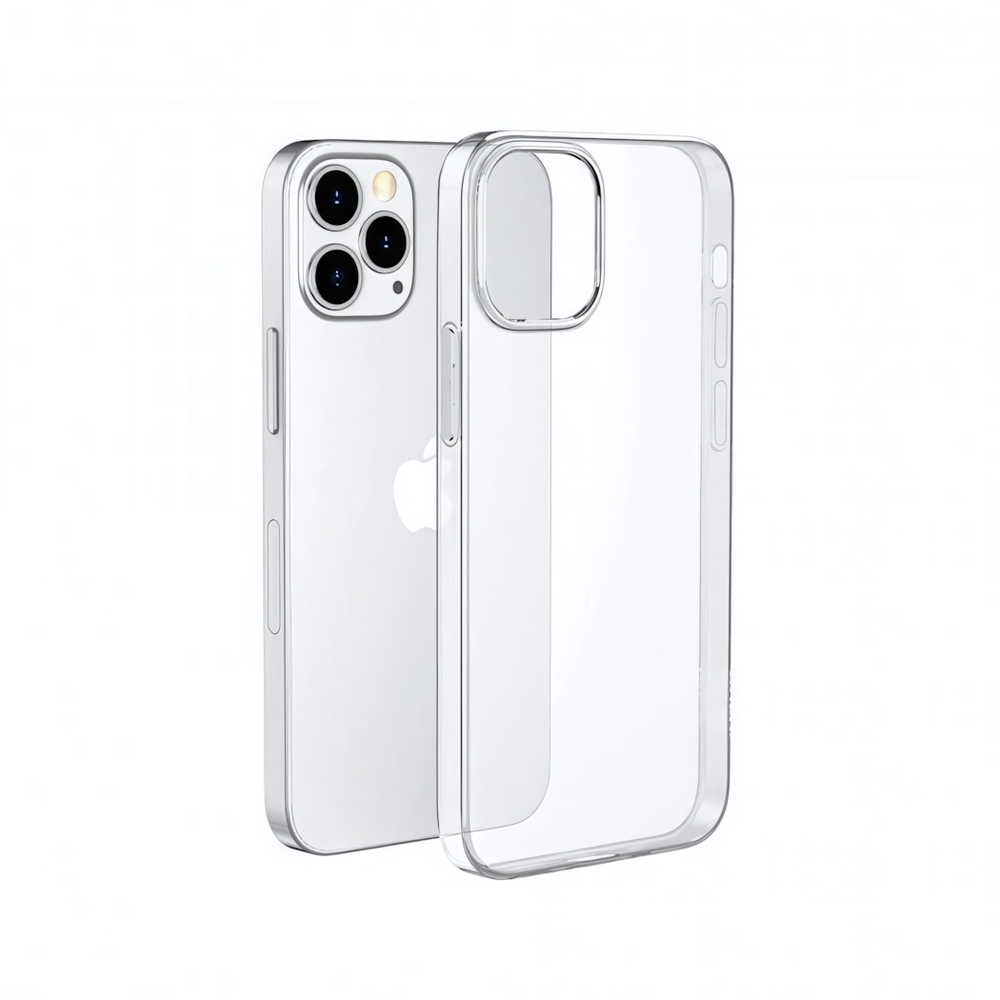 Силиконовый чехол для iPhone 12 Pro Max, 0.8 мм, 011808 Прозрачный