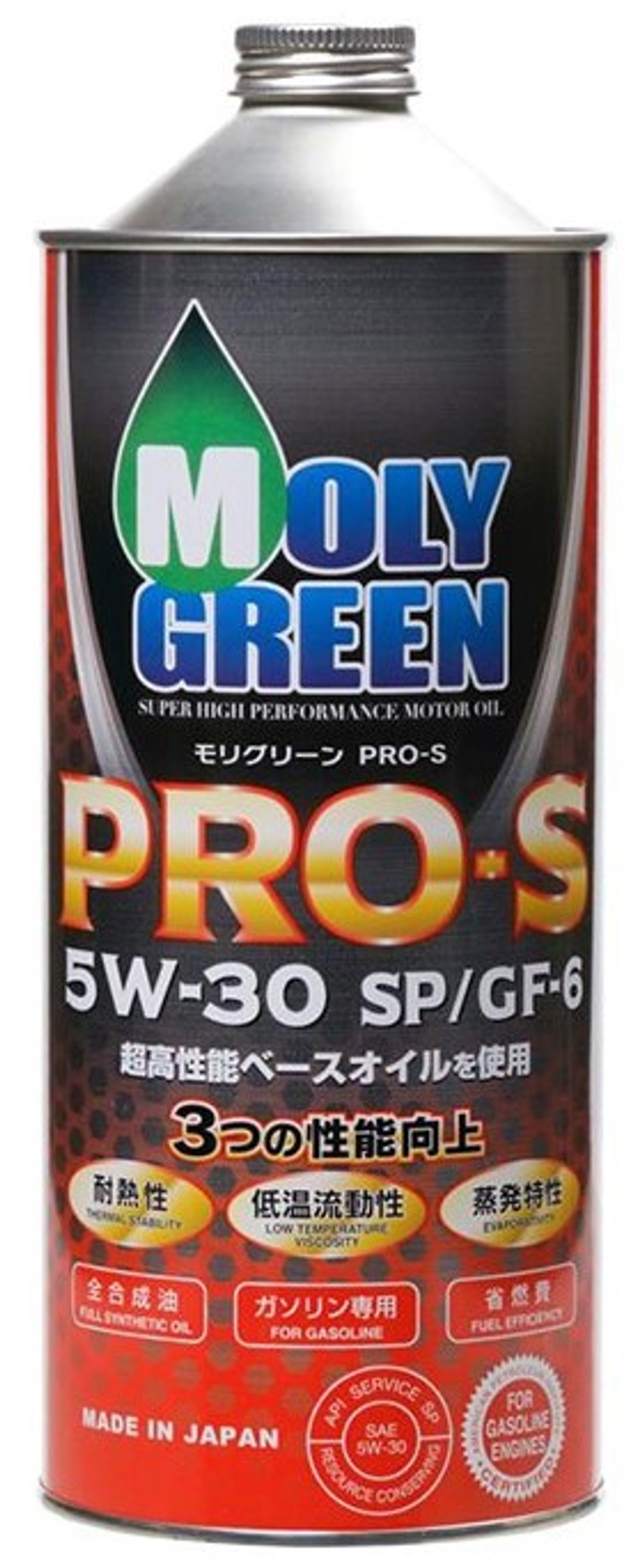 Масло моторное синтетическое MOLY GREEN PRO S 5W30 SP/GF-6 1л