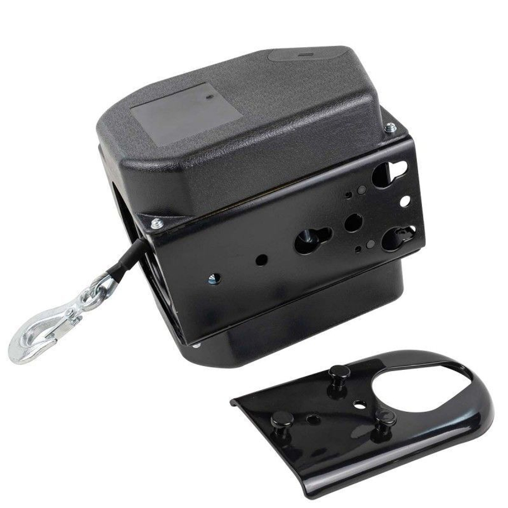 Лебедка электрическая автомобильная 12В, 300W, 900кг (крепление за ''фаркоп'', стальной трос-10м) Forsage F-TRC9202 BIG