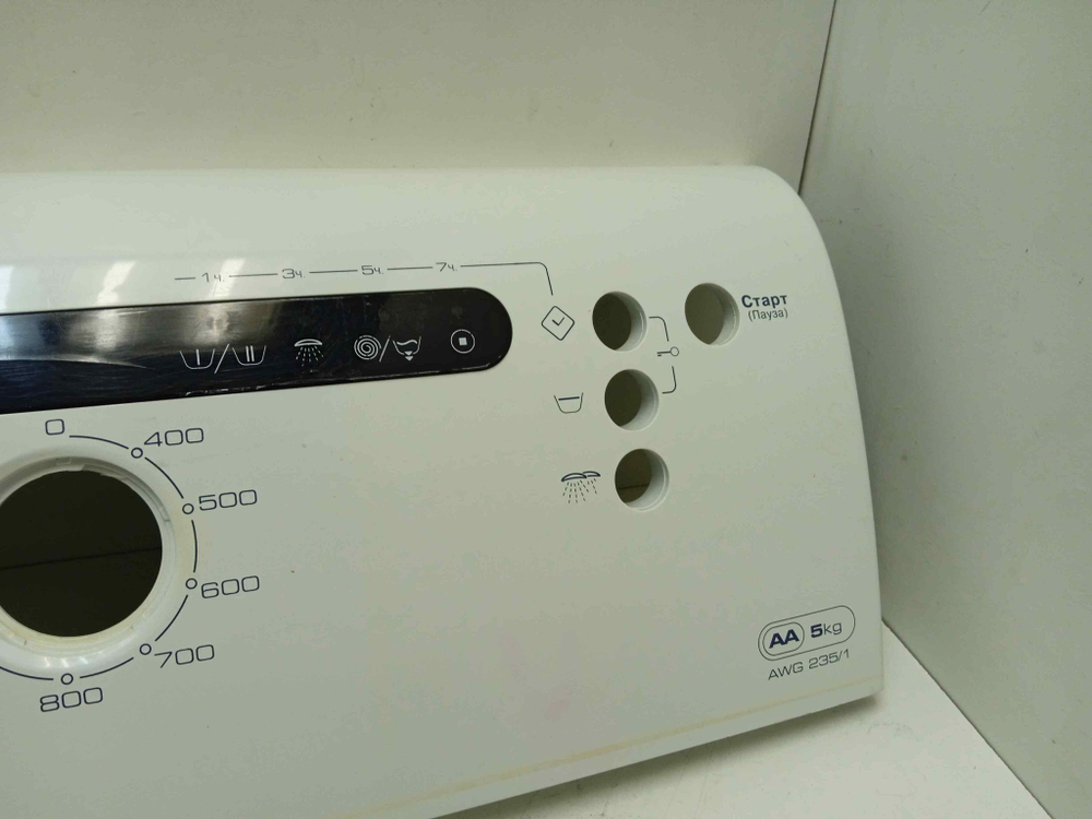 AWG235/1 кт179 Лицевая панель для стиральной машины Whirlpool AWG235/1 б/у