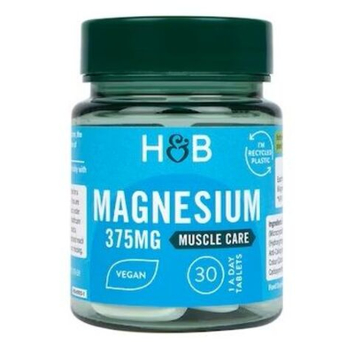 Holland & Barrett Magnesium Магний 375 мг 30 таблеток веганские (из Финляндии)