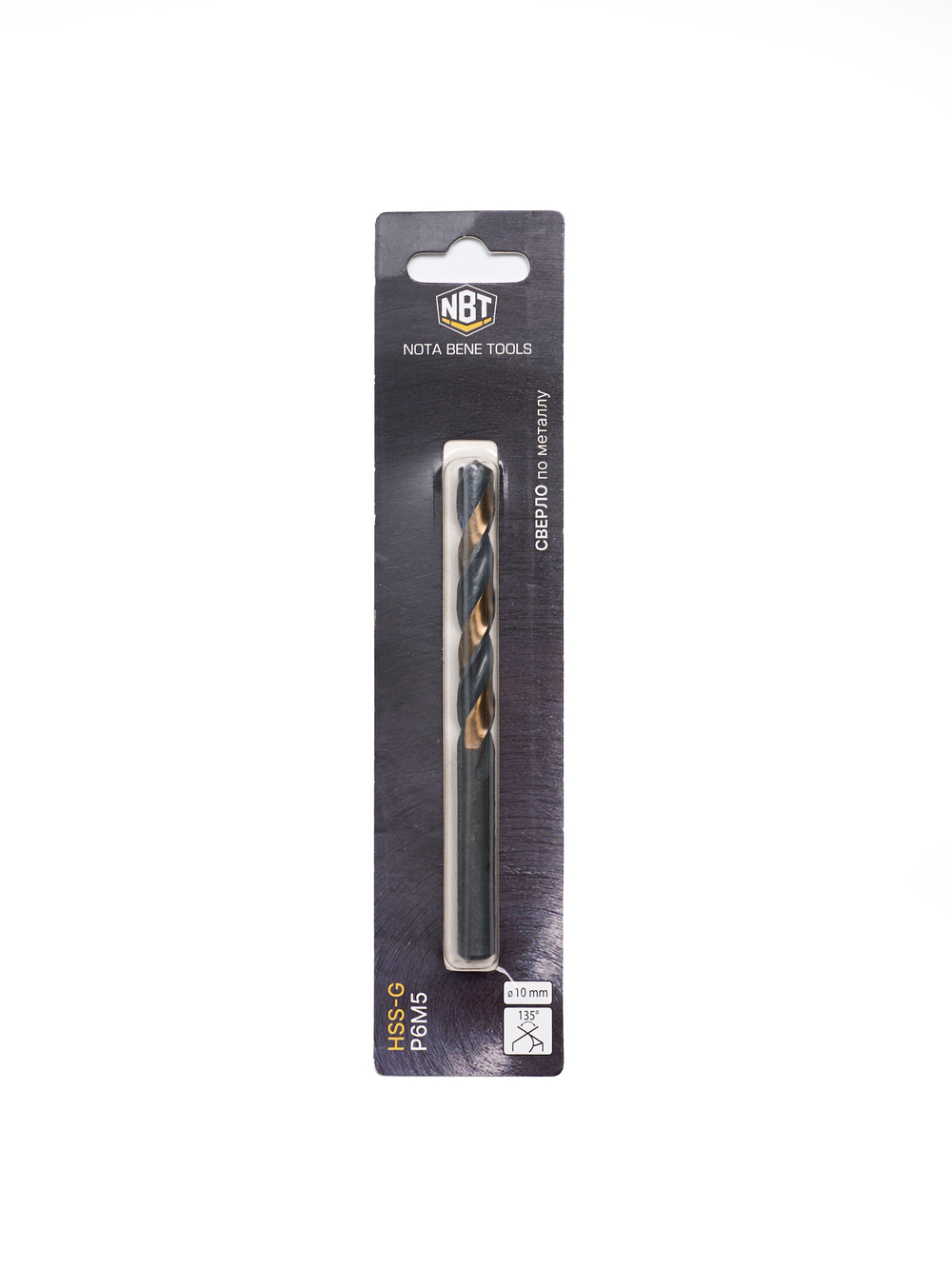 Сверло по металлу NBT  5,0*52/86мм HSS-G M2 (Gold&Black) DIN 338 RN