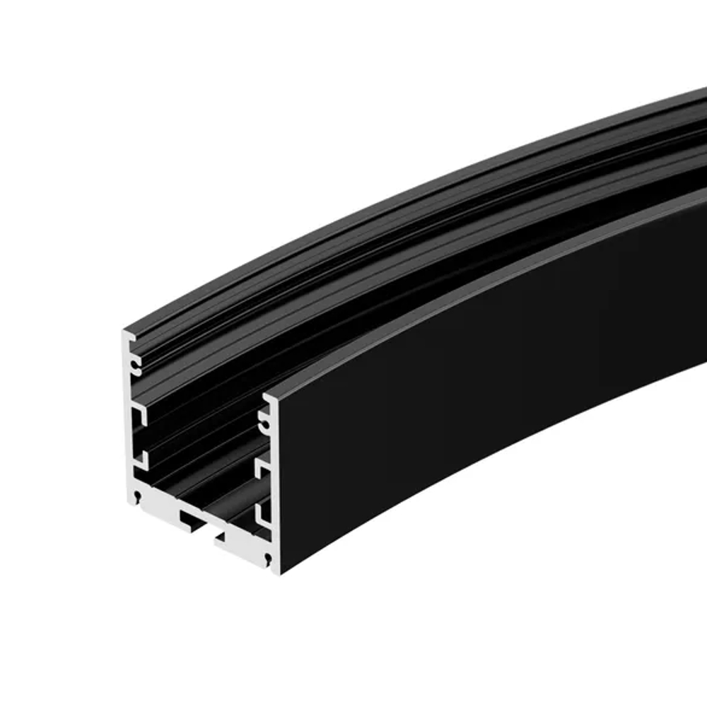 Профиль SL-ARC-3535-D800-A90 BLACK (630мм, дуга 1 из 4) (Arlight, Алюминий) 027638