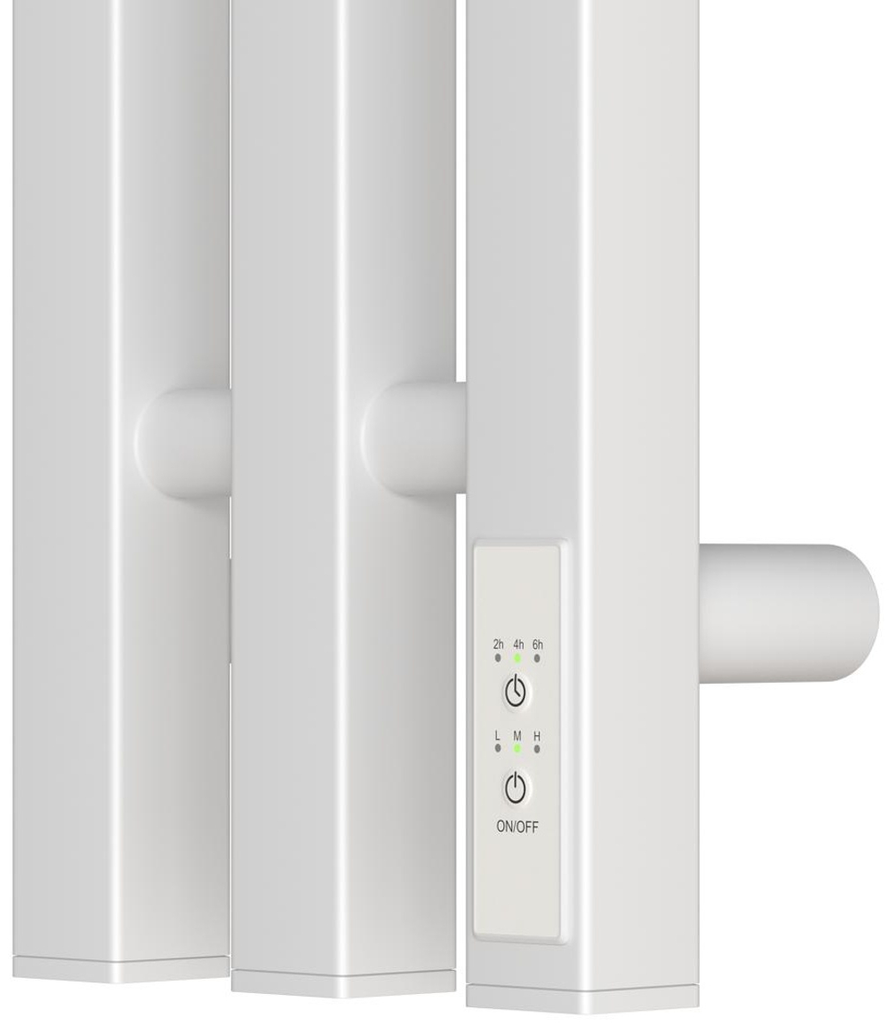 Полотенцесушитель электрический Point Гермес PN13822W П3 120x1200 диммер справа, белый