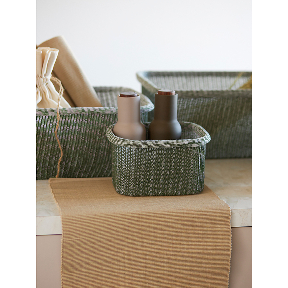 Набор из 4 корзин для хранения Sustainable collection, оливковый