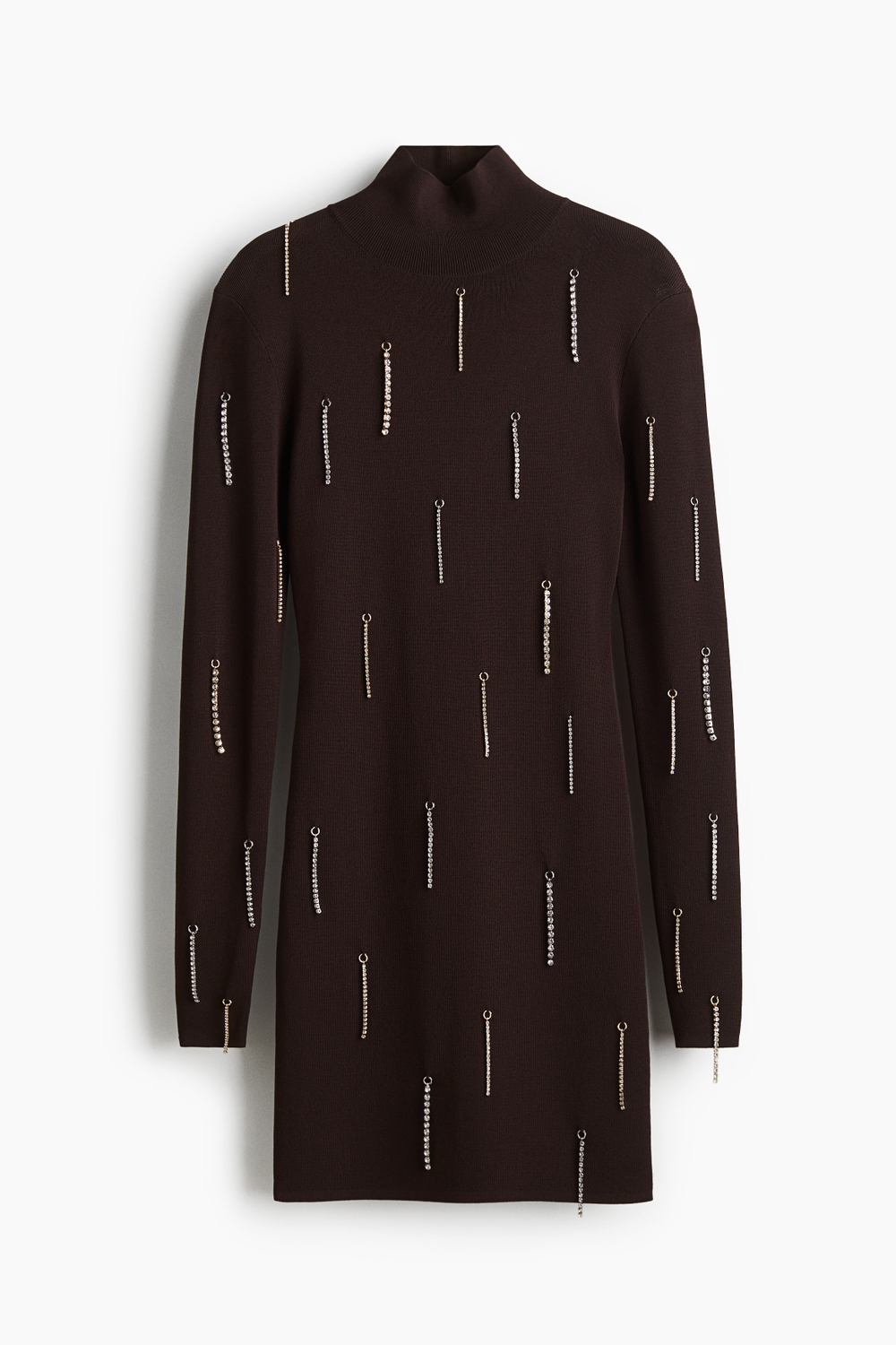 Трикотажное платье со стразами - H&M