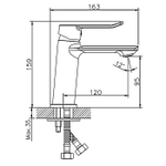 Смеситель для раковины Haiba HB 10556, хром