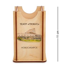 Народные промыслы МТ- 009/01 Карандашница «Новосибирск-Театр Глобус»