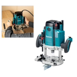 ХИТ! Фрезер погружной сетевой мощный Makita 2,1 кВт, 9000-22000 об/мин, для вырезания пазов и выемок в дереве, гипсокартоне, композитных материалах RP2303FC02