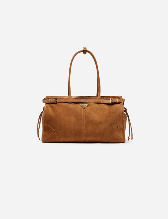 Сумка Prada Bonnie Large Suede Tote 