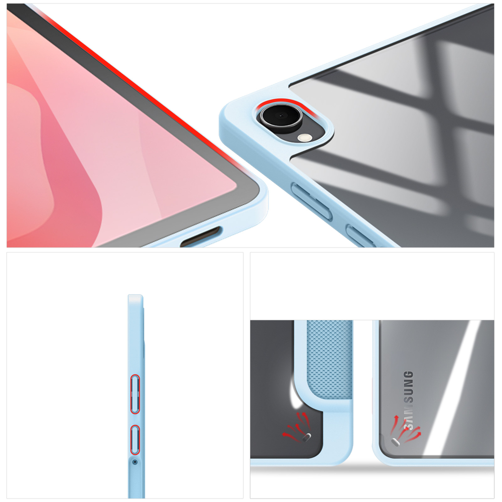 Чехол книжка синего цвета для планшета Samsung Galaxy Tab S11, серия Toby Series Case от Dux Ducis