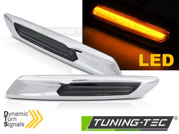 Светодиодные, динамические боковые указатели поворота SILVER LED для BMW F10/F11 10-13
