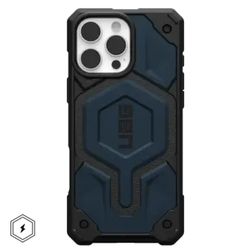 UAG Monarch Pro with MagSafe Series Case for Apple iPhone 16 Pro Max Carbon Mallard (Синий)