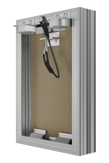 Люк ревизионный D Ceramo Base 200х300 скрыт.монтаж съемный алюминий EVECS