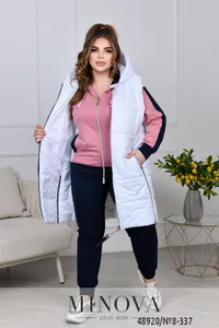 Костюм 8-337-фреза-белый Minova