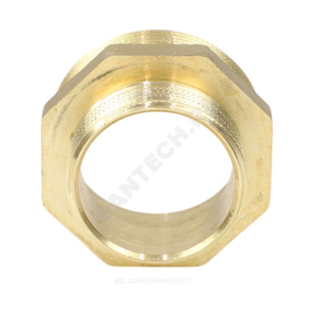 Ниппель латунь переходной Ду 50х40 (2"х1 1/2") НР LD LD.65.503.50х40