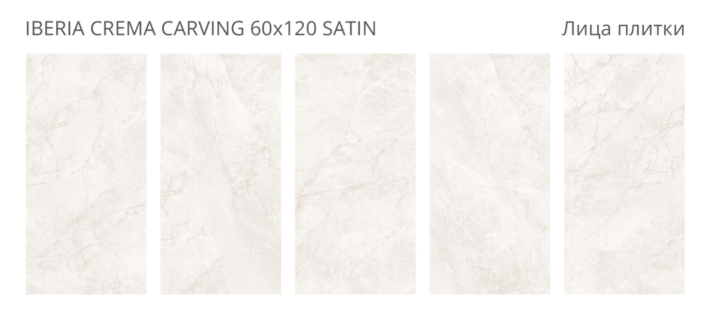 Staro LunaRossa IBERIA CREMA 60x120 CARVING SATIN