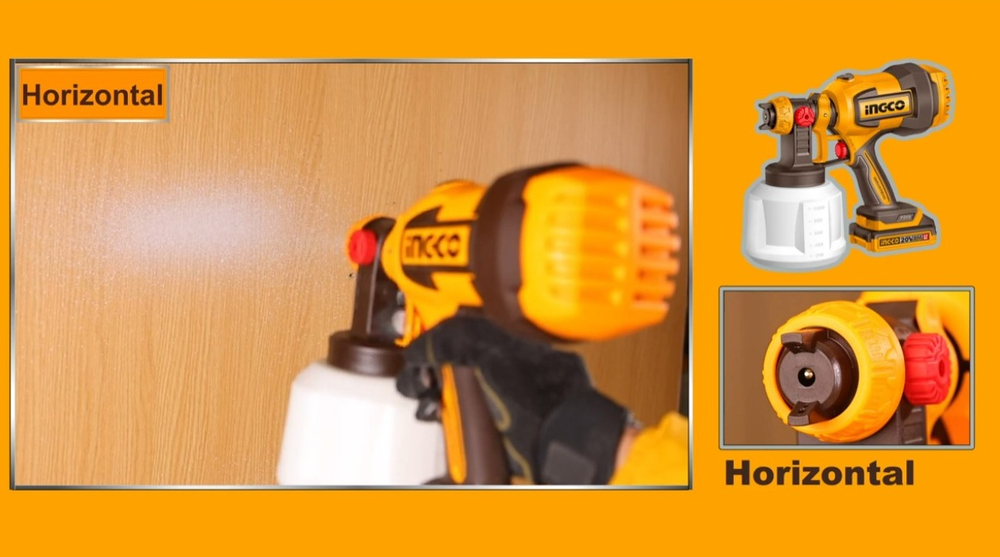 Краскопульт аккумуляторный INGCO CSGLI2004 20 В 120DIN