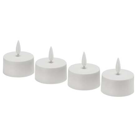 IKEA SKATGÅS  (ИКЕА СКАТГОС)  -  Чайная свеча светодиодная - белая