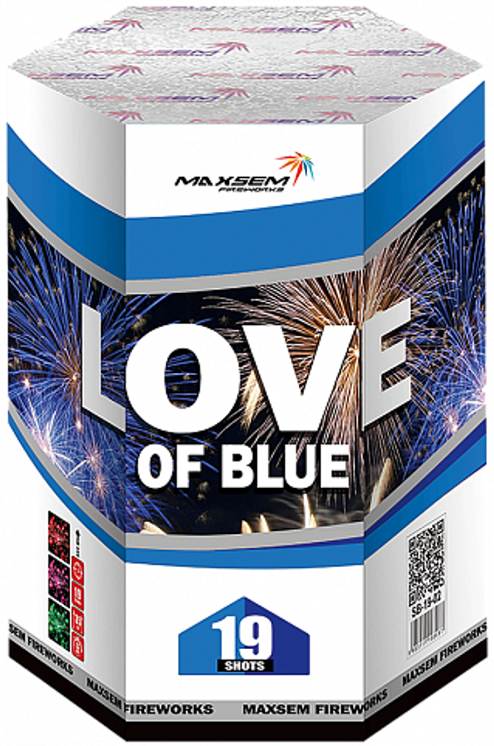 SB-19-02 Салют "LOVE OF BLUE" (1,2"х 19 залпов)