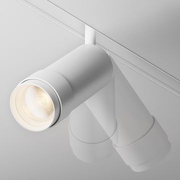 Магнитный трековый светодиодный светильник 12W 3000К TR211-1-12W3K-Z-W белый Focus Zoom Exility Maytoni