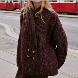 Lana Grossa Country Tweed Fine - модель кардигана