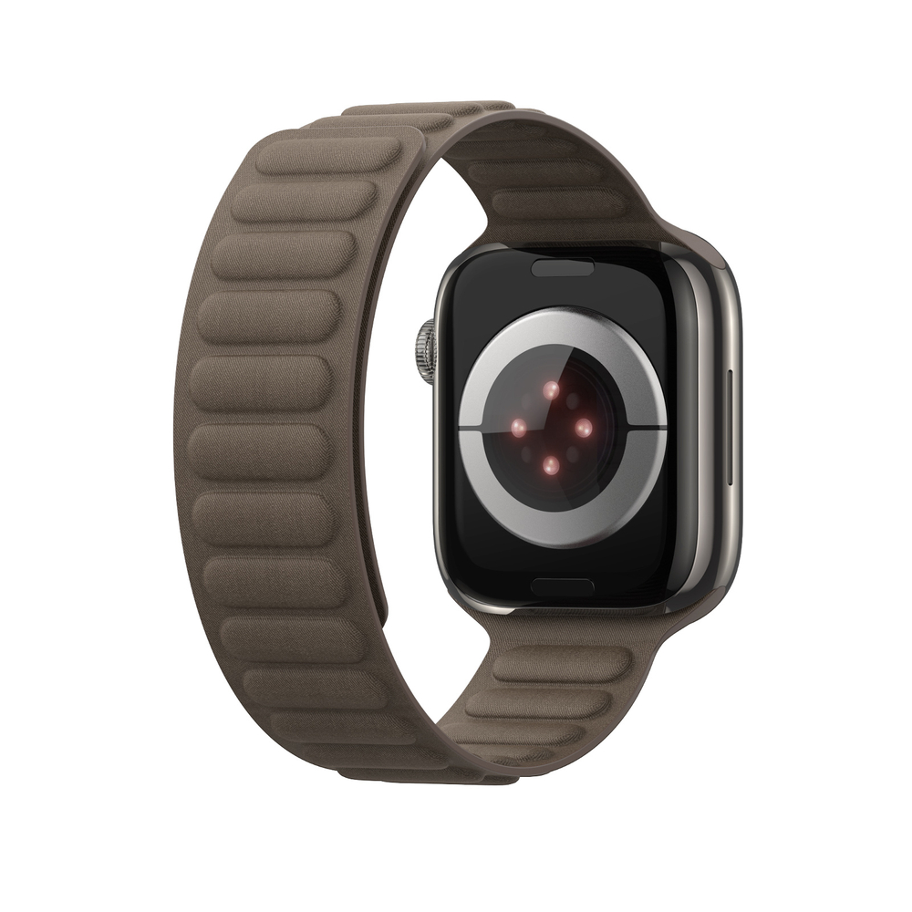 Магнитный ремешок коричневого цвета (Taupe) от Dux Ducis для смарт часов Apple Watch 38, 40, 41, 42мм, серия Strap (BL Series)
