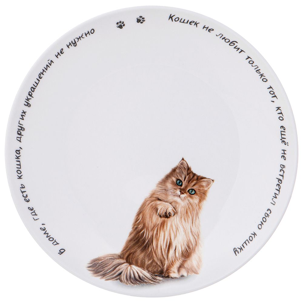 ТАРЕЛКА ЗАКУСОЧНАЯ LEFARD "БЕРИ КОТА" 20,5 СМ, РАЗНОЦВЕТНЫЙ (КОР=48ШТ.)