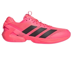 Мужские кроссовки теннисные Adidas Adizero Ubersonic 5 M - solar turbo/core black/solar turbo