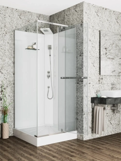 Душевая кабина Ceruttispa (ЧеруттиСпа) MiMi90T, с низким поддоном, 90x90x225