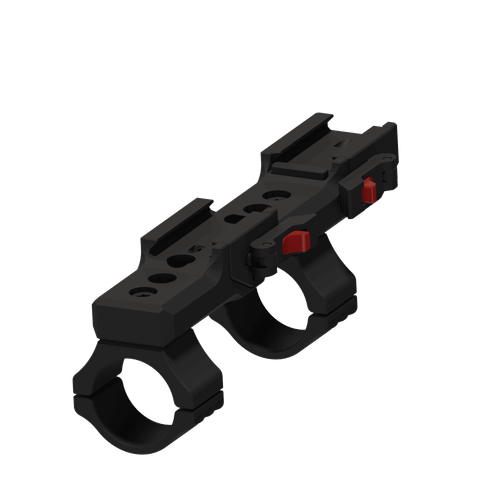 Быстросъёмный моноблочный кронштейн Aimpro на picatinny/weaver D34мм H38мм (AК)
