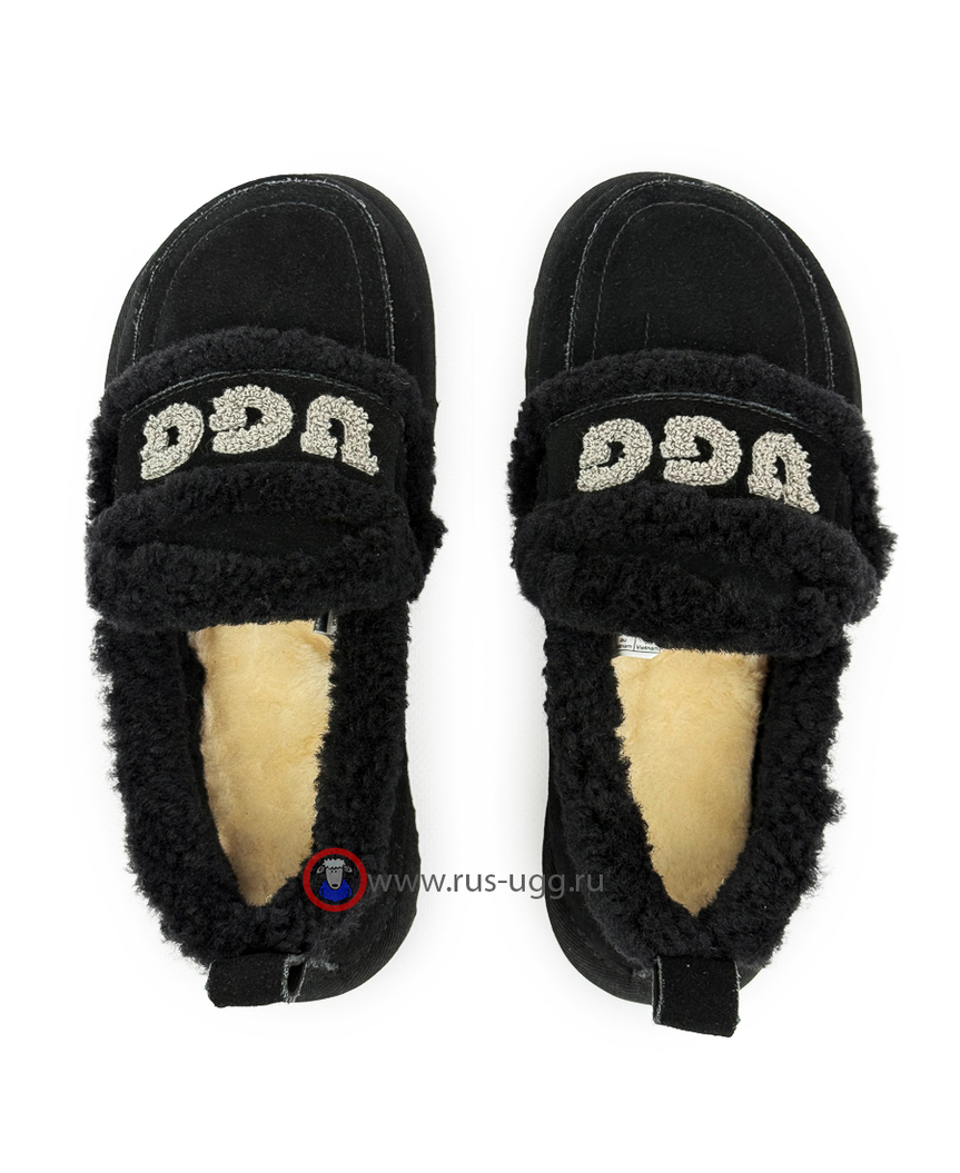 UGG CLASSIC FAT DING SLIP ON Black