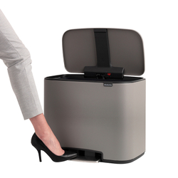 Мусорный бак Bo Pedal Bin 36л Brabantia Минерально-серый