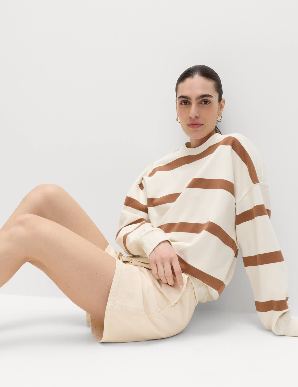 Хлопковые джинсовые шорты T57005735 - Marks & Spencer