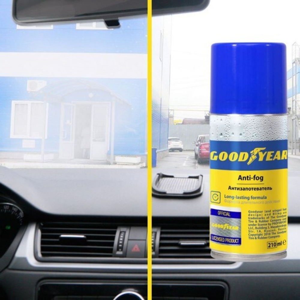 Антизапотеватель стекол Goodyear (210мл)