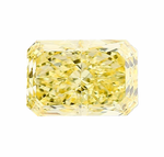 Лабораторно-выращенный бриллиант радиант 8.10 х 5.45 х 3.89 мм Fancy VIVID YELLOW/VVS2 1.68 ct