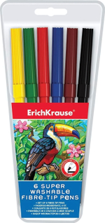 Фломастеры 6цв. (Erich Krause)