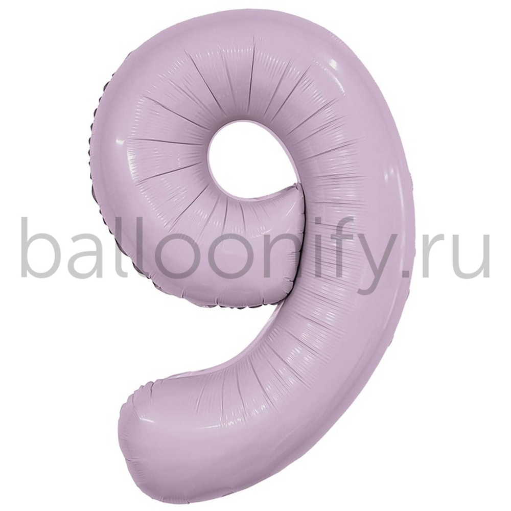 Шар ЦИФРА 9 Орхидея 40" 102 см