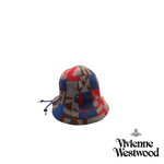 VIVIENNE WESTWOOD ПАНАМА СИНЯЯ С ПРИНТОМ