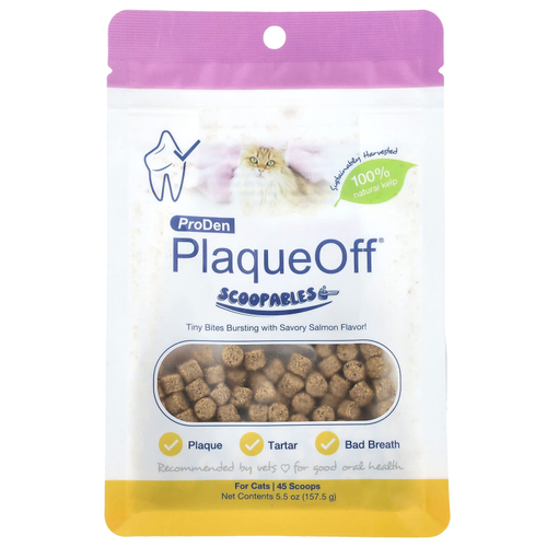 ProDen, ProDen PlaqueOff® Scoopables, для кошек, со вкусом лосося, 157,5 г (5,5 унции)