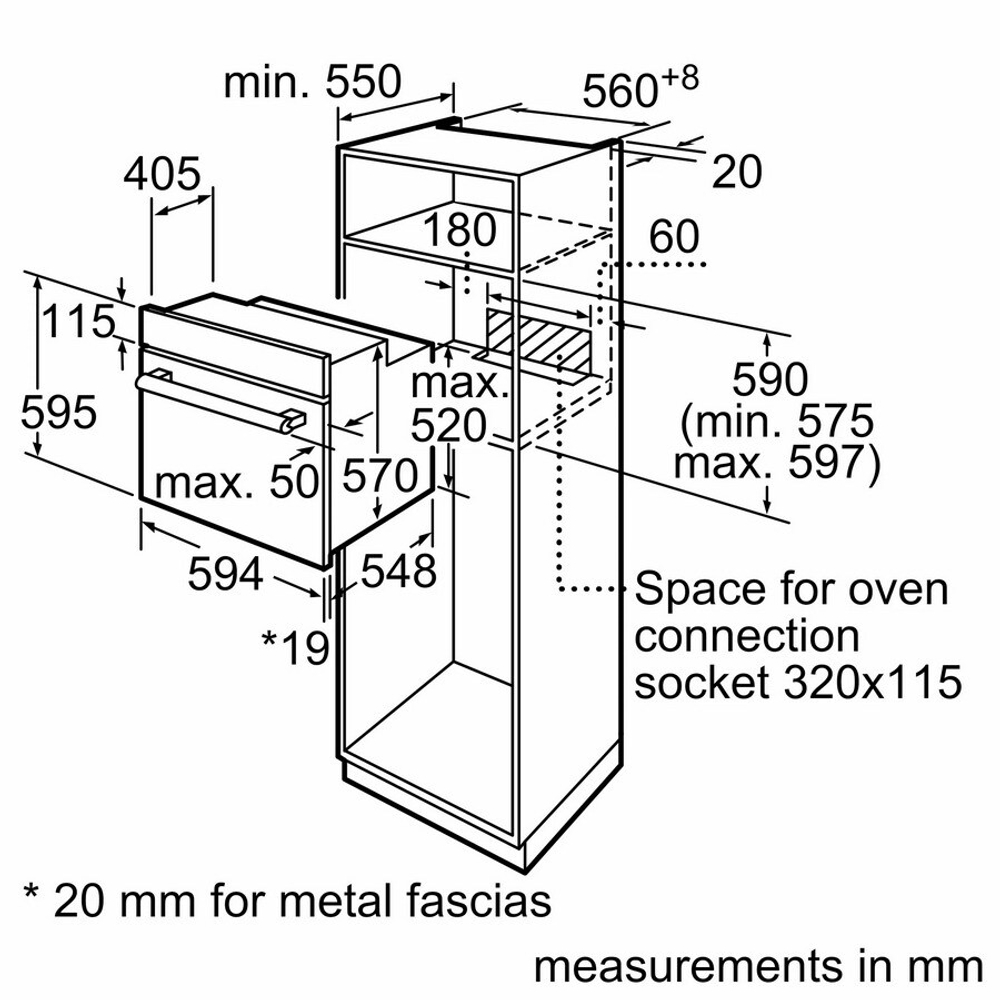 Электрический духовой шкаф Bosch HBF534EB0Q