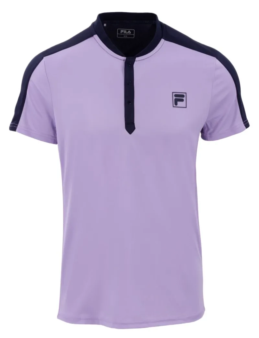 Футболка для мальчика теннисная Fila Henley-Shirt Taavi - lavender/aqua blue graphic comb