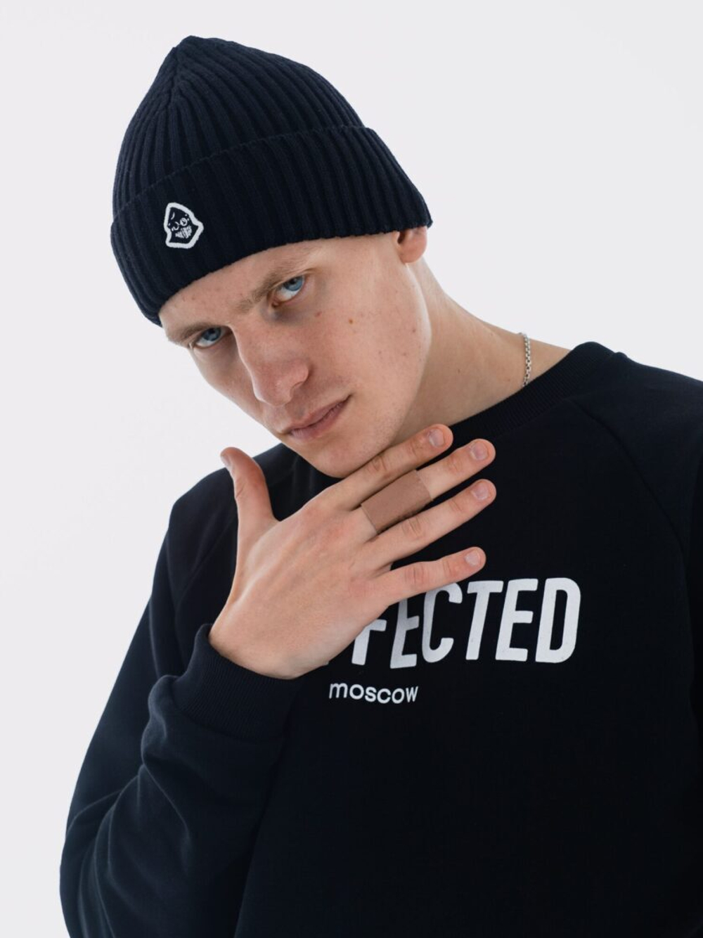 Шапка UNAFFECTED Голова Черный