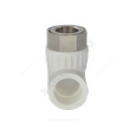Тройник PP-R комбинированный белый Дн 20х1/2" с накидной гайкой VALFEX 11140020