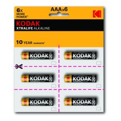 Батарейки Kodak LR03-12BL perforated (6x2BL) XTRALIFE Alkaline [KAAA-2x6 perf] | Батарейки Щелочные (Алкалиновые)
