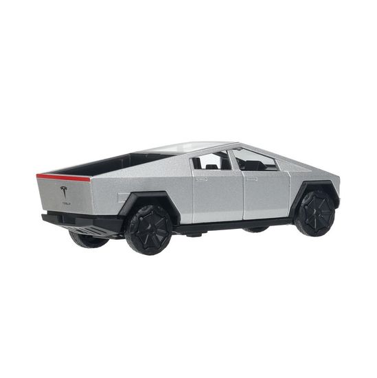 Машина металл tesla cybertruck 13,7см, дв,инер, серебристый