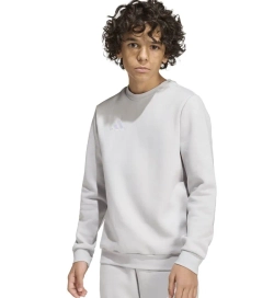 Кофта для мальчика теннисная Adidas Kids Entrada 26 Sweat Top - team light grey/white