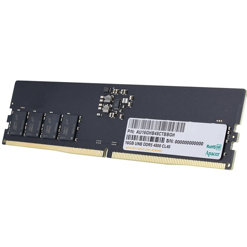 Модуль памяти DIMM DDR5 16Gb, 5600Mhz, Apacer (AU16GHB56CVBBGH), (FL.16G2C.PKH)