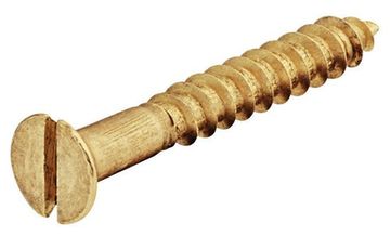 Шурупы латунные, потайная голова, прямой шлиц, DIN97, D3.5*40мм, 50шт