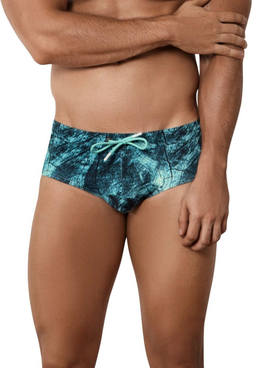 Синие принтованные плавки Madero Swimsuit Brief (Размер: L) (Цвет: синий)